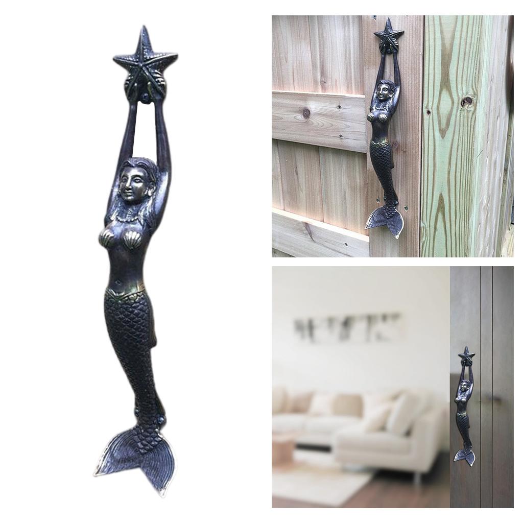 Furniture Hardware Vintage - Antique Resin Mermaid Cabinet Handles Vintage
