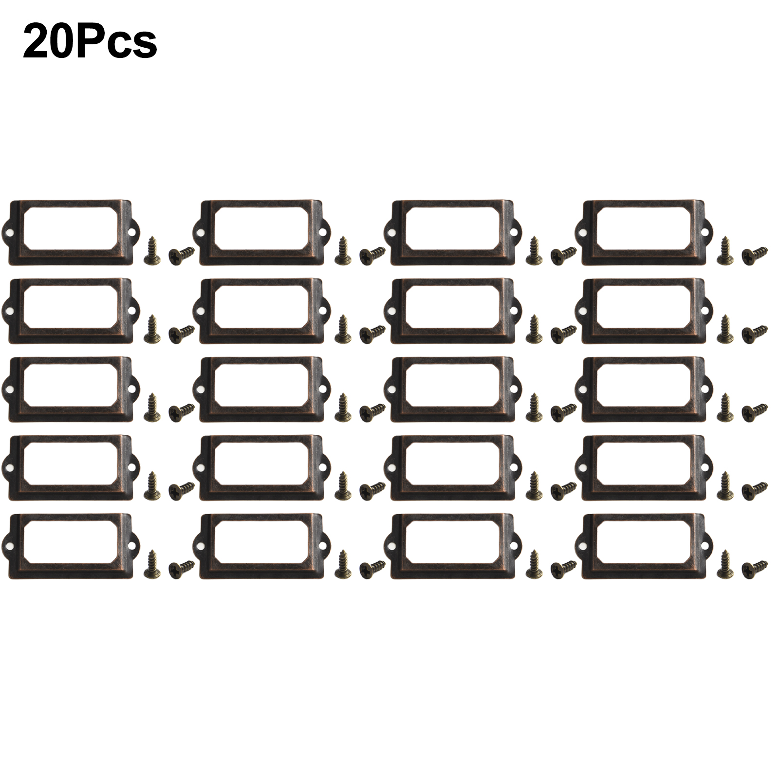 Furniture Hardware Names - Aa20Pcs Antique Brass Drawer Label PullCabinetFrame
