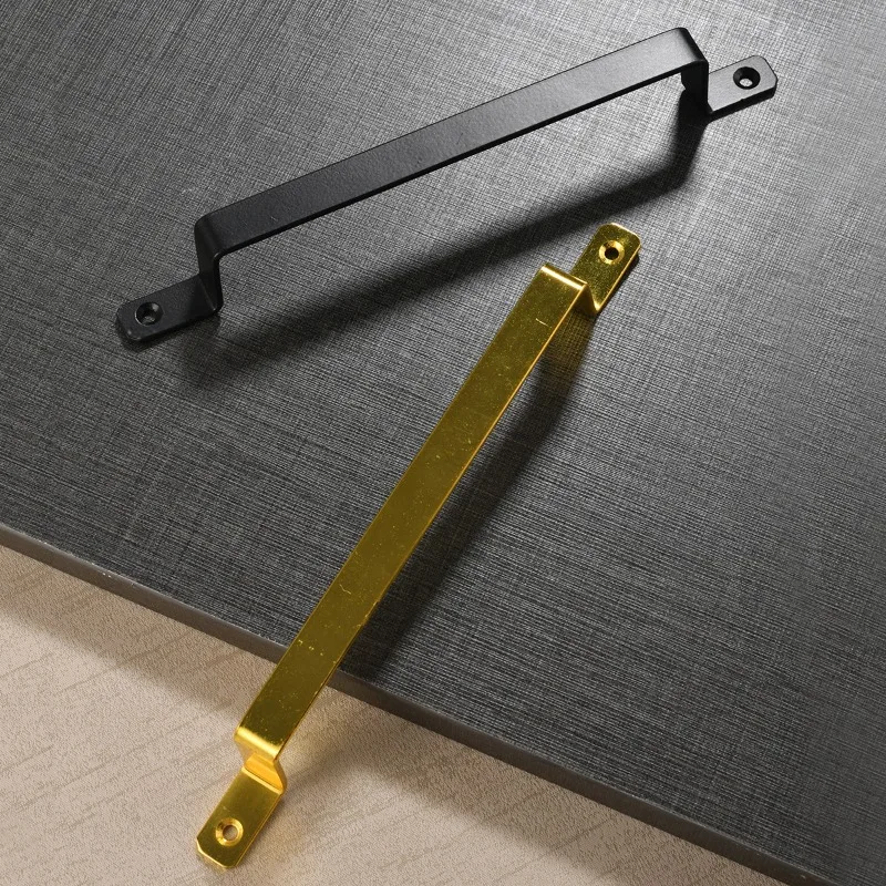 Furniture Hardware Material - 2pcs Black simple furniture hardware Drawer
