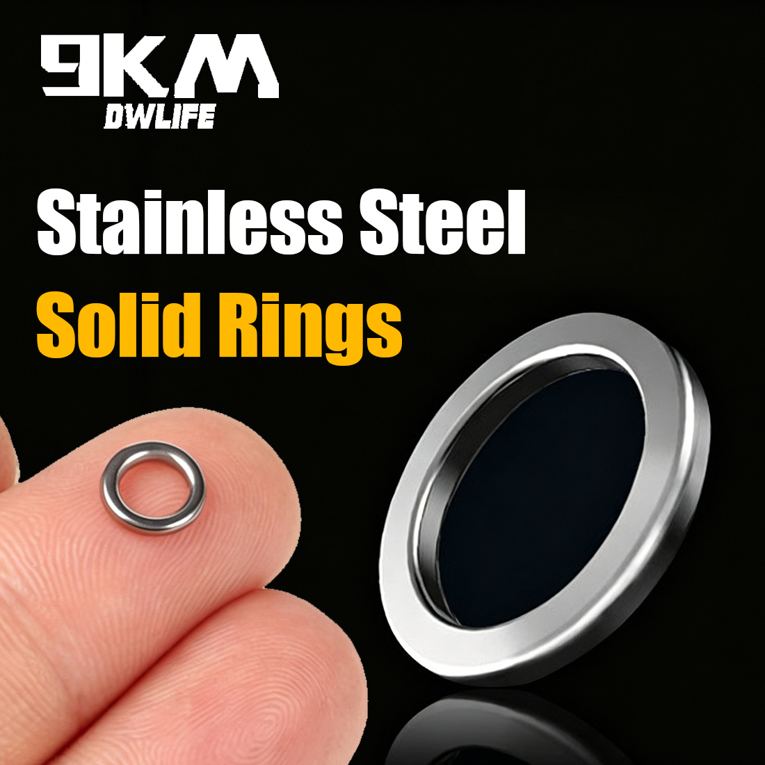Furniture Hardware Jig - 9KM Solid Ring Fishing 50pcs Stainless