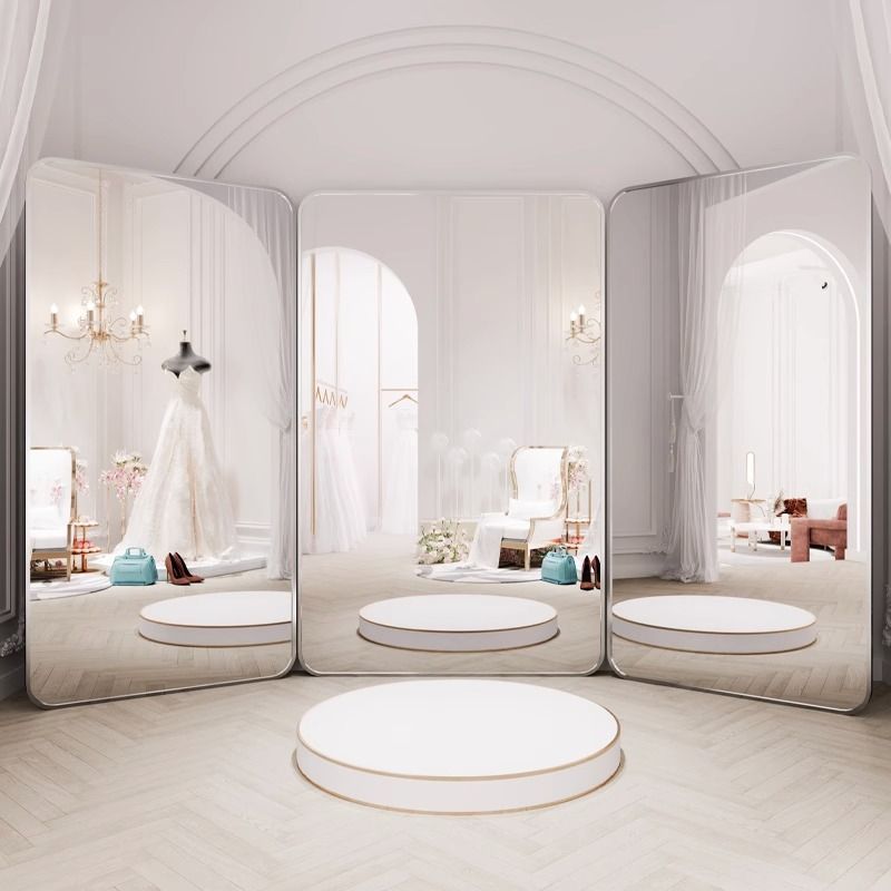 Furniture And Hardware Shop - Wedding Shop Three-sided Mirror Dress Hall