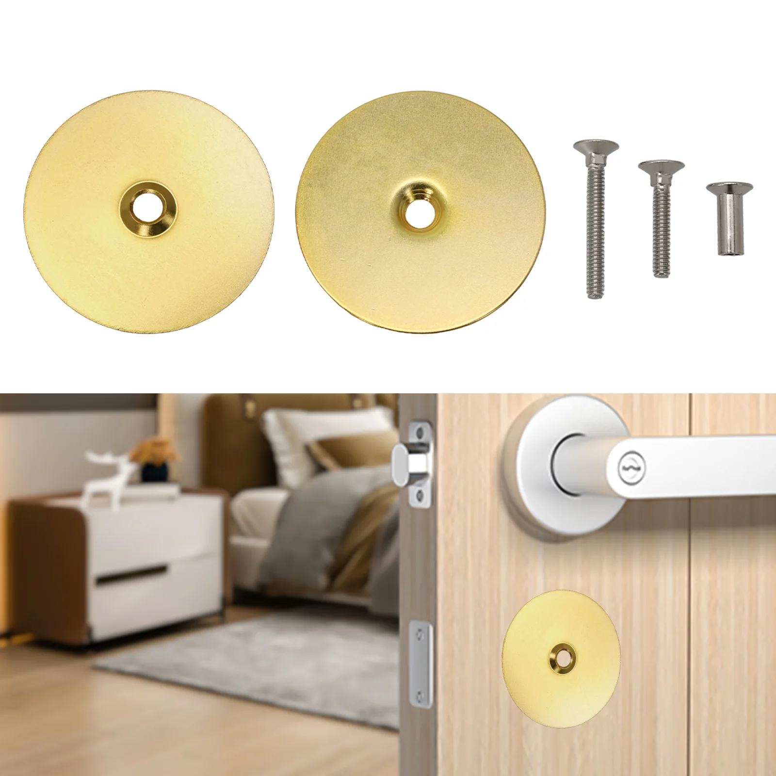 Furniture Hardware Material - Door Renovation Hole Cover Plate Easy