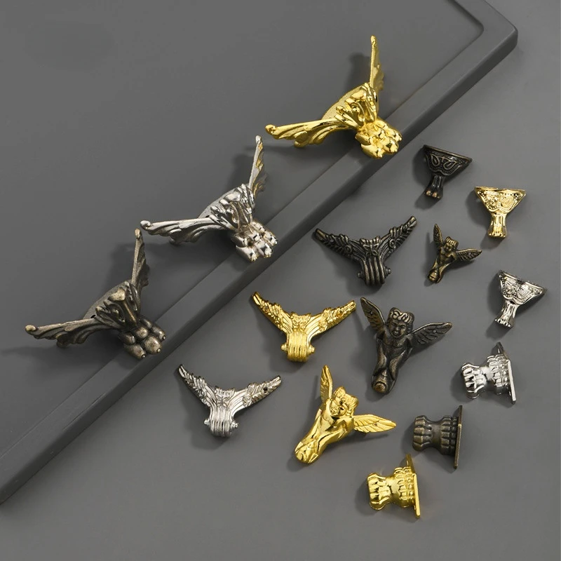 8pcs Antique Corner Brackets Z - Furniture Hardware And Fittings ulasan dan harga