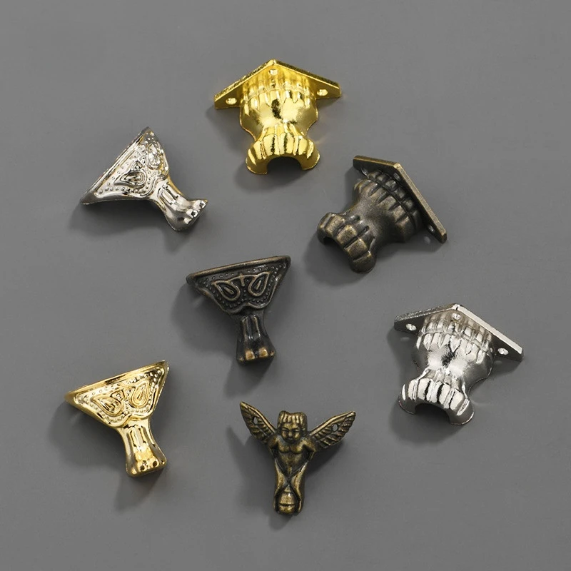 8pcs Antique Corner Brackets Z - Furniture Hardware And Fittings ulasan dan harga