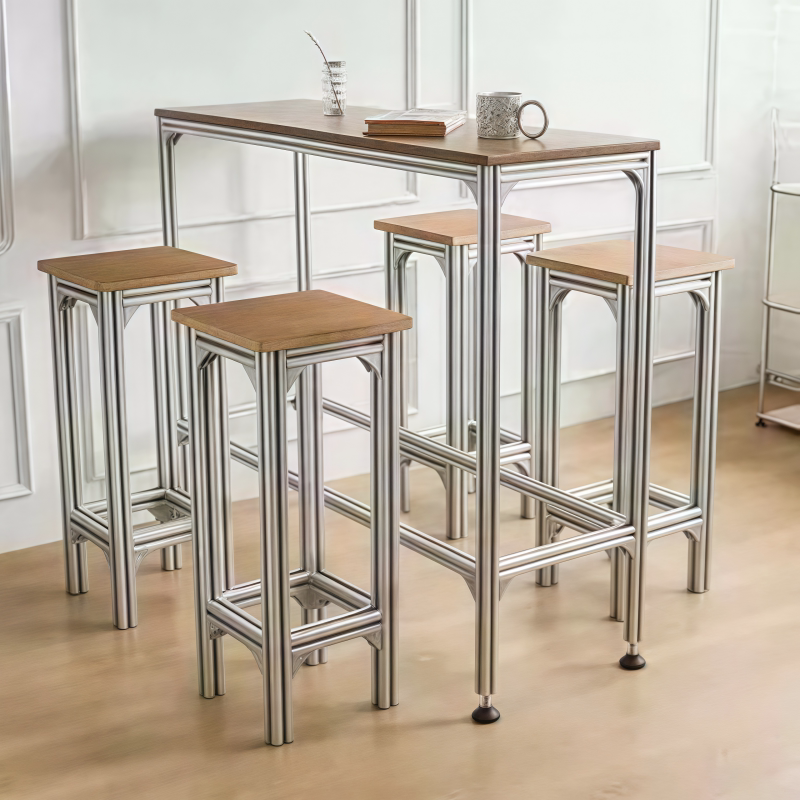 solid wood high bar table and  - Furniture And Hardware Shop ulasan dan harga