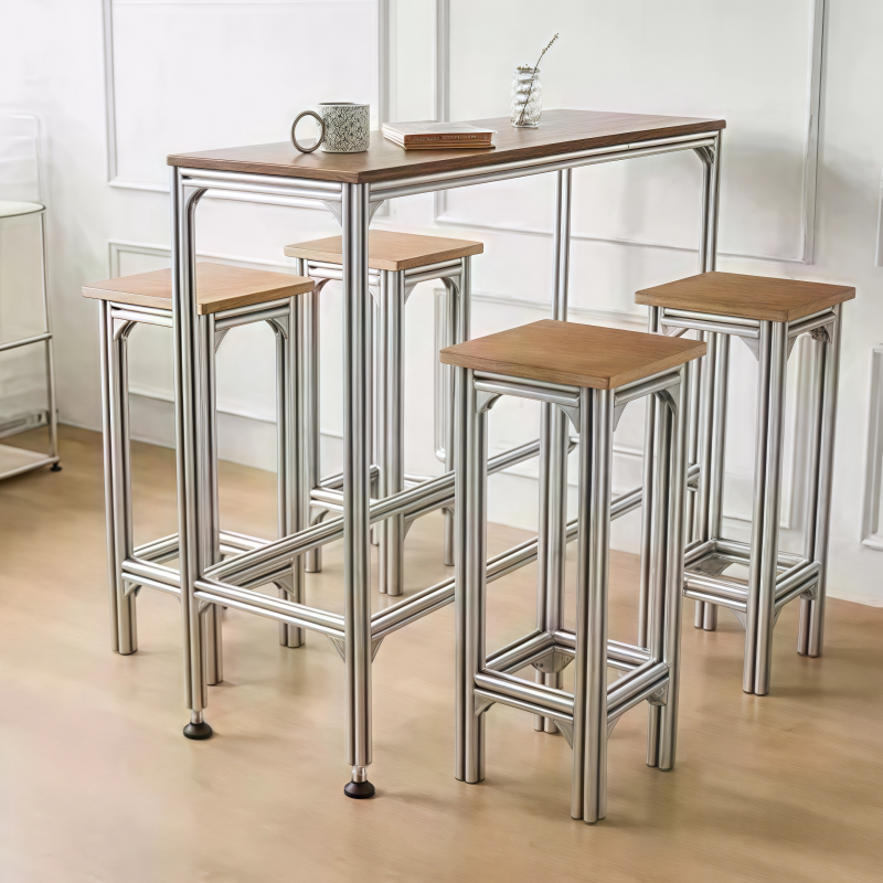 solid wood high bar table and  - Furniture And Hardware Shop ulasan dan harga
