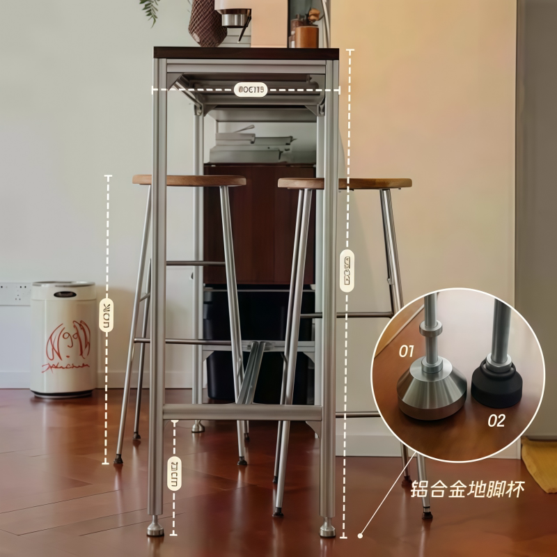solid wood high bar table and  - Furniture And Hardware Shop ulasan dan harga