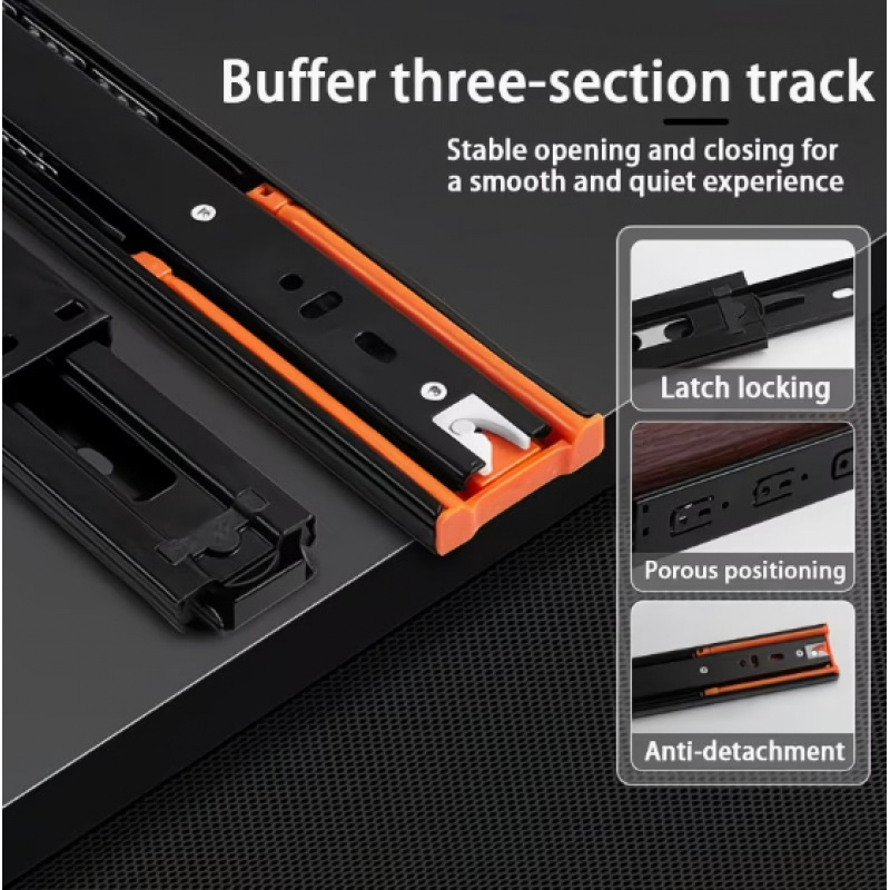 2Pcs Metal Buffer Drawer Slide - Furniture Hardware And Fittings ulasan dan harga