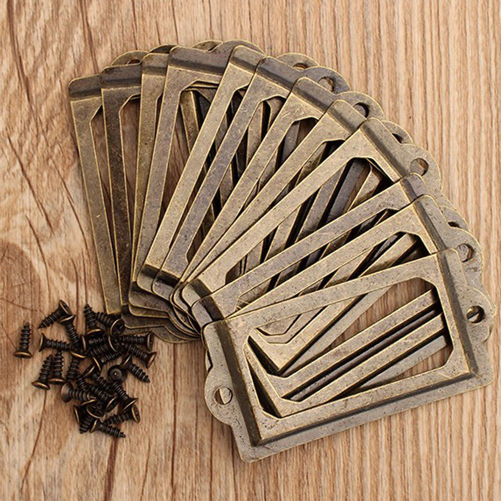 Aa20Pcs Antique Brass Drawer L - Furniture Hardware Names ulasan dan harga