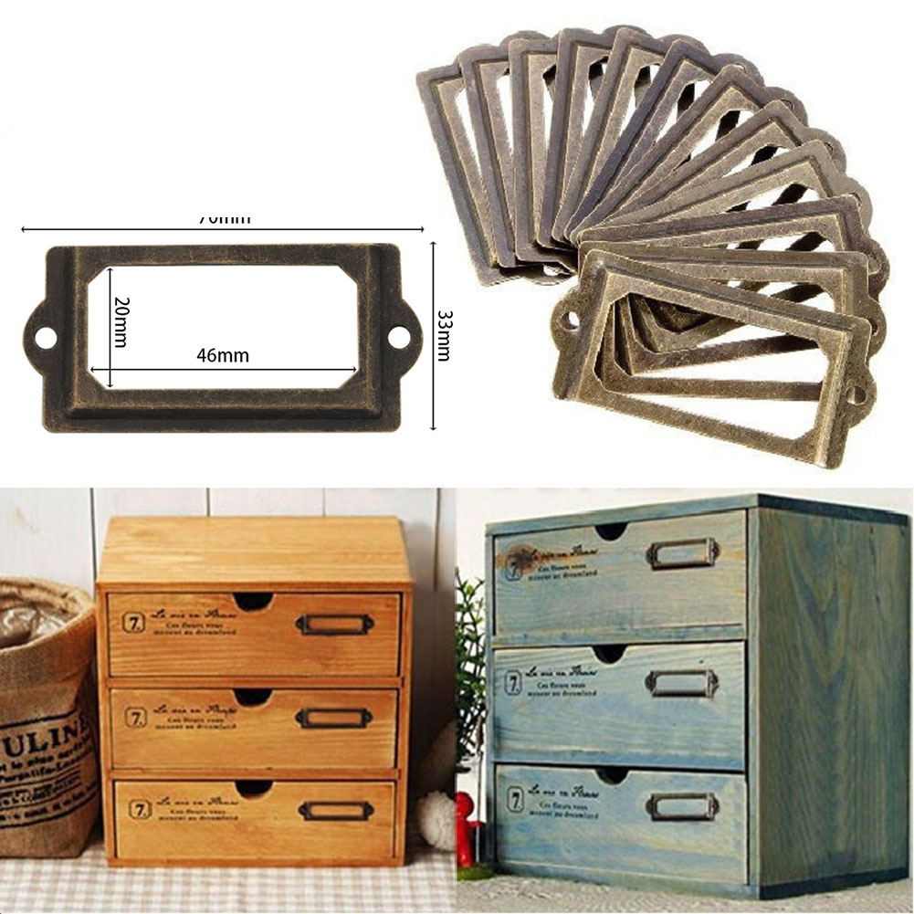 Aa20Pcs Antique Brass Drawer L - Furniture Hardware Names ulasan dan harga