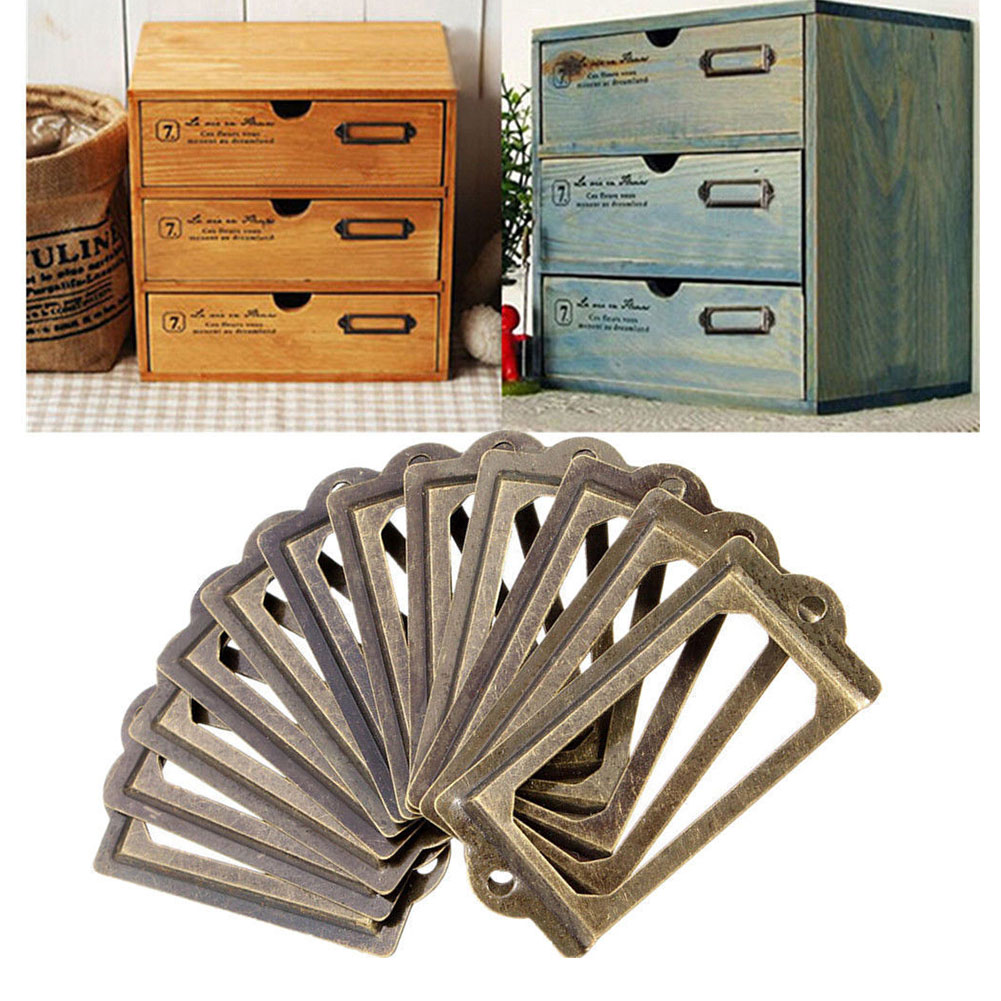 Aa20Pcs Antique Brass Drawer L - Furniture Hardware Names ulasan dan harga