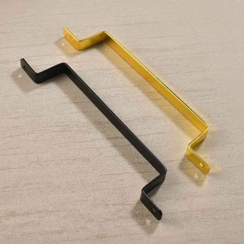 2pcs Black simple furniture ha - Furniture Hardware Material ulasan dan harga