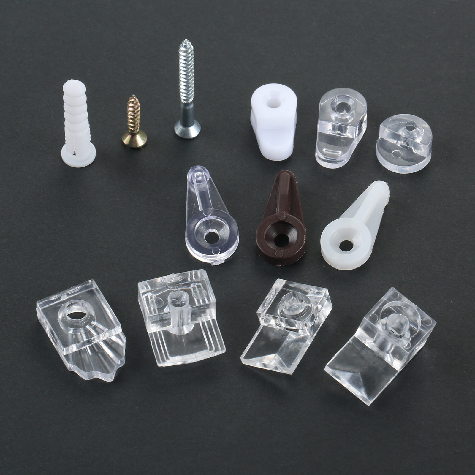 10Pcs Plastic Glass Retainer C - Furniture Hardware Connectors ulasan dan harga