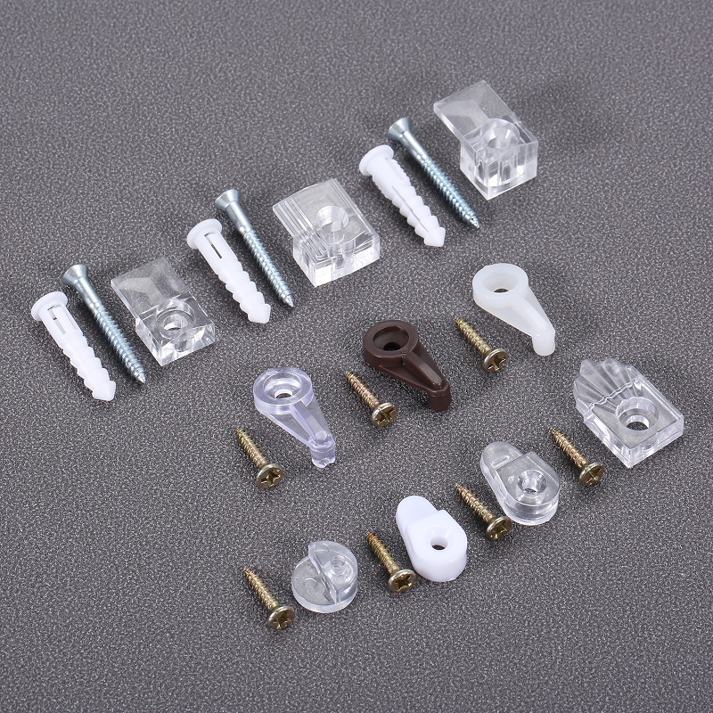 10Pcs Plastic Glass Retainer C - Furniture Hardware Connectors ulasan dan harga