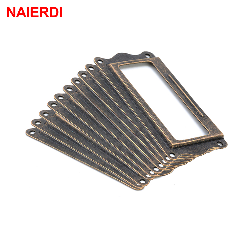 10pcs NAIERDI Antique Brass Ha - Furniture Hardware Names ulasan dan harga