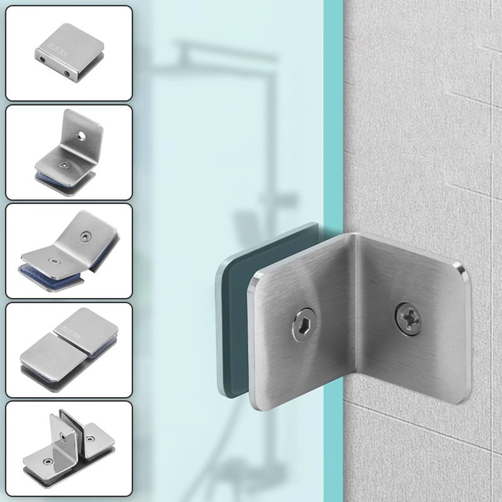 Stainless Steel 90° Glass Fixi - Furniture Hardware Connectors ulasan dan harga