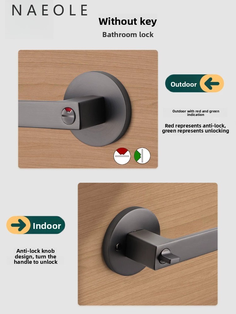 Door Lock, Bathroom Household  - Door Handle Bar ulasan dan harga
