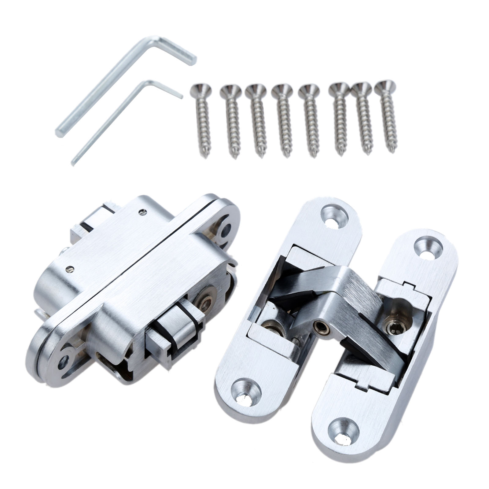 2 Pcs Zinc Alloy Hidden Hinges - Furniture Hardware And Fittings ulasan dan harga