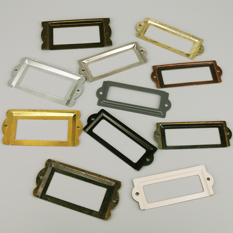 4PCS Antique Iron Tag Label Fr - Furniture Hardware Names ulasan dan harga