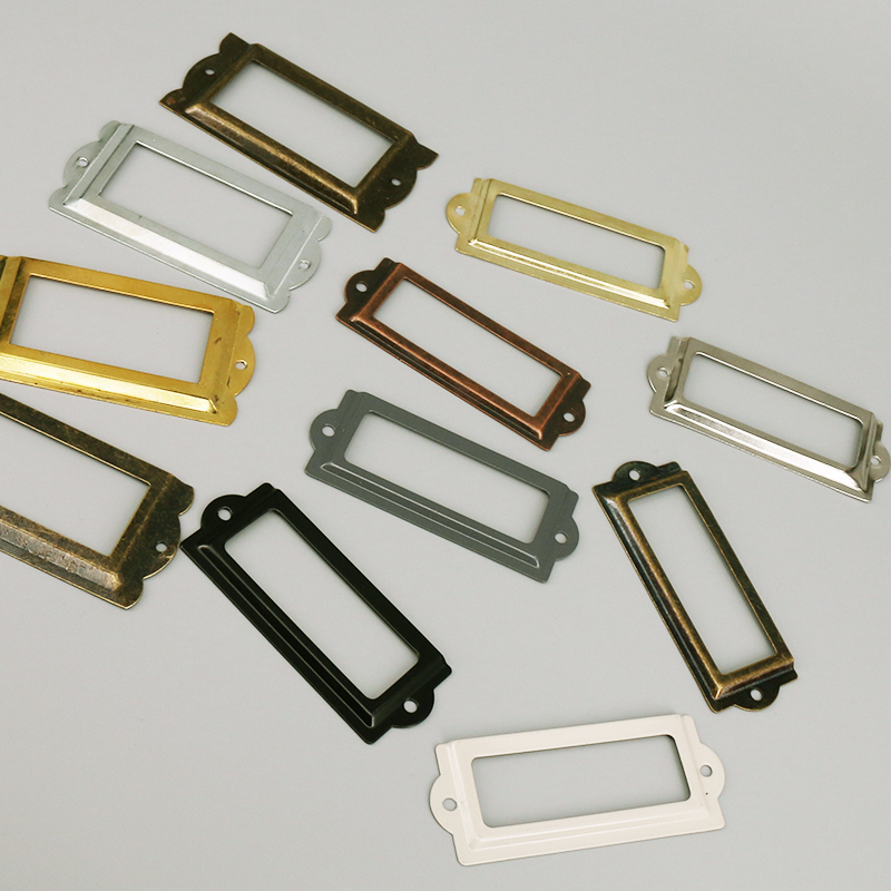 4PCS Antique Iron Tag Label Fr - Furniture Hardware Names ulasan dan harga