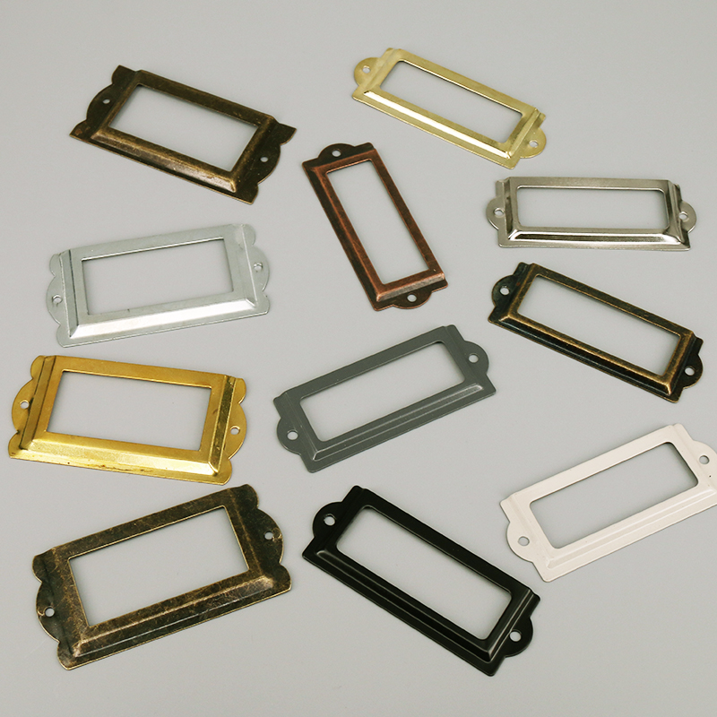 4PCS Antique Iron Tag Label Fr - Furniture Hardware Names ulasan dan harga
