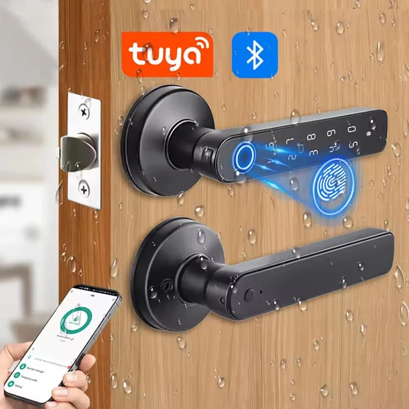 Tuya App Bluetooth Smart Finge - Door Handle Bar ulasan dan harga