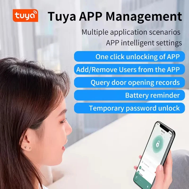 Tuya App Bluetooth Smart Finge - Door Handle Bar ulasan dan harga