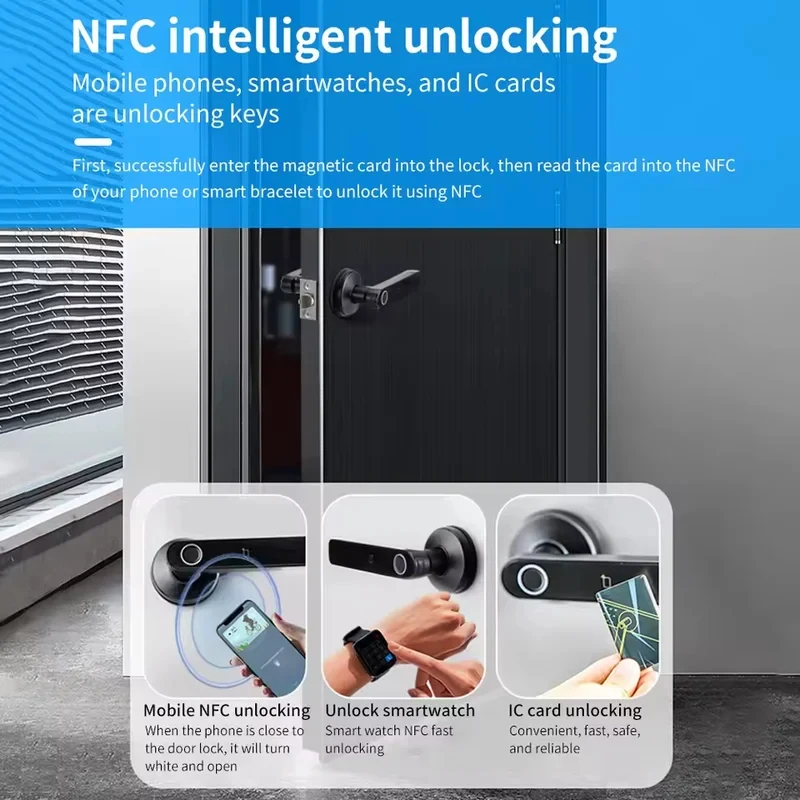 Tuya App Bluetooth Smart Finge - Door Handle Bar ulasan dan harga