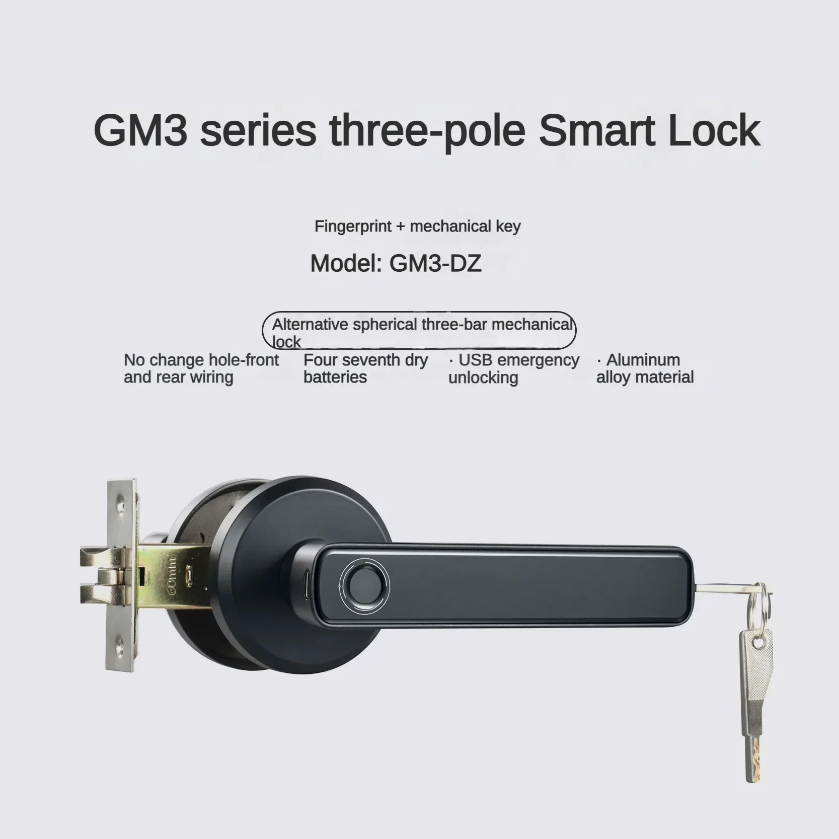 New Tuya Indoor Fingerprint Lo - Door Handle Bar ulasan dan harga