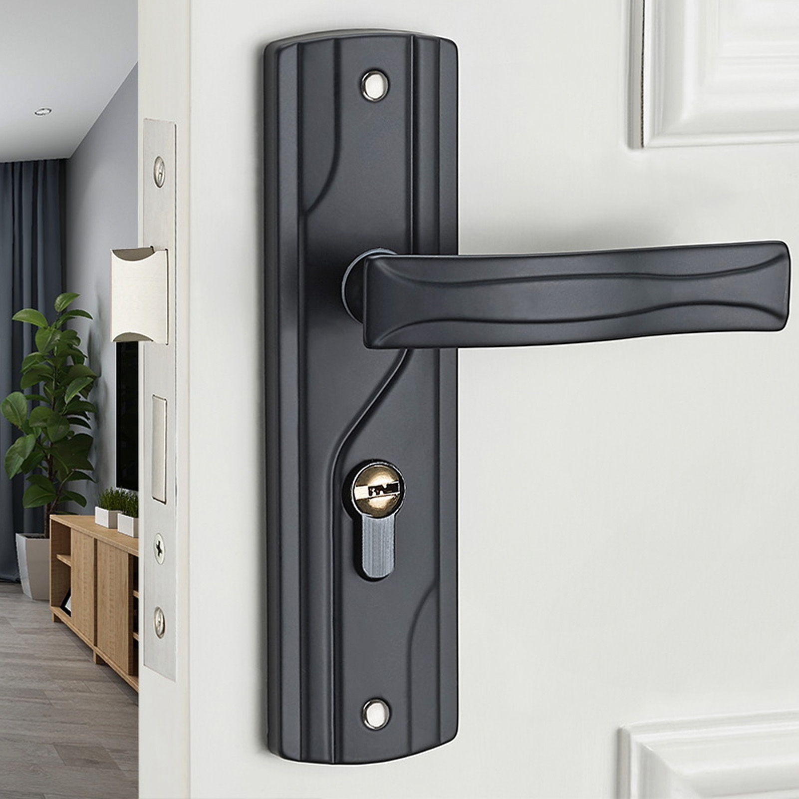 Door Handle Lock Manganese Ste - Door Handle Bar ulasan dan harga