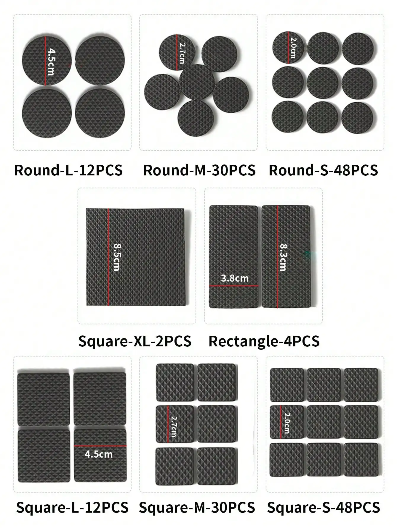 1Set EVA Non-Slip Foot Pads -  - Furniture Hardware Material ulasan dan harga