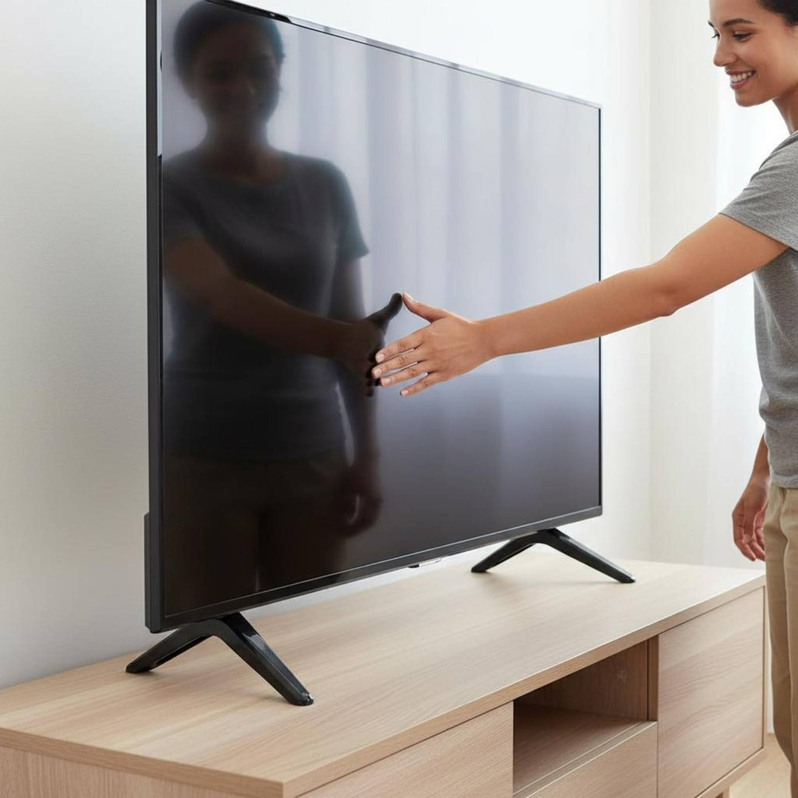 2 Pieces TV Stand Legs Include - Furniture Hardware Material ulasan dan harga