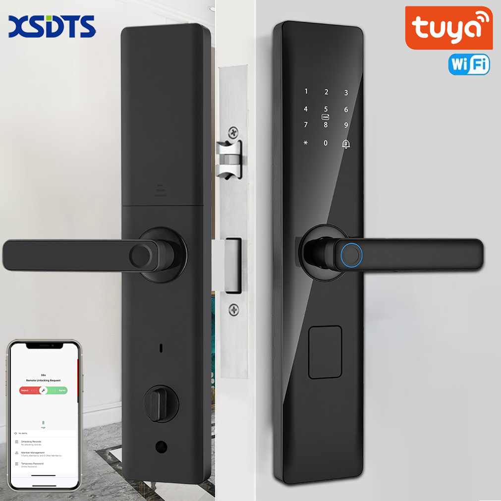 Tuya Smart Lock Wirelss With F - Door Handle Bar ulasan dan harga