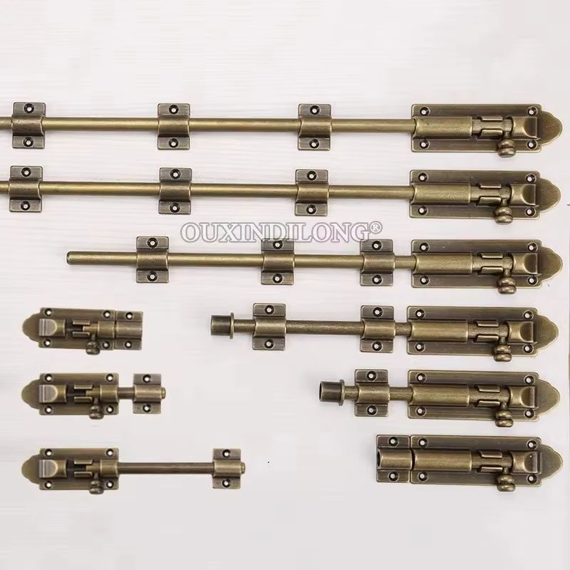 Antique 4PCS Heavy Solid Brass - Barrel Bolt Slide ulasan dan harga
