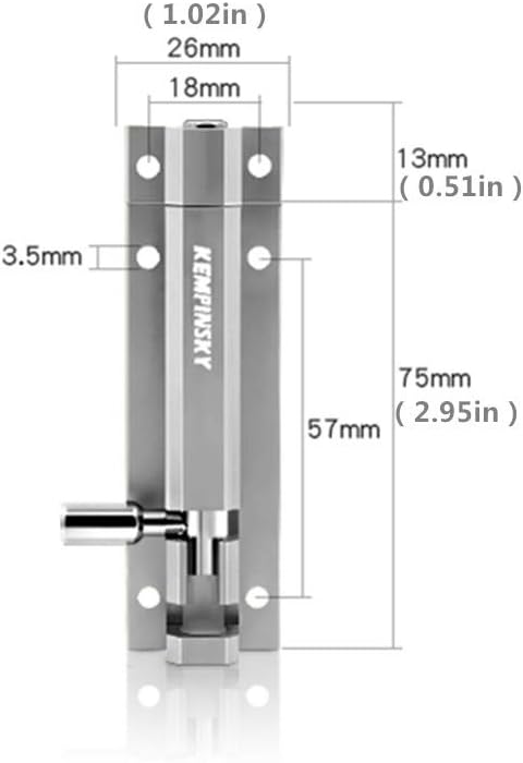2 Pack Door Security Slide Lat - Barrel Bolt Slide ulasan dan harga