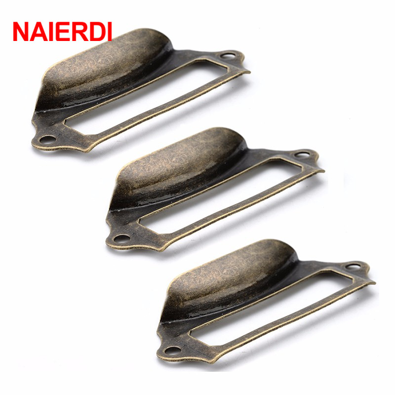 NAIERDI 5pcs Antique Brass Met - Furniture Hardware Names ulasan dan harga