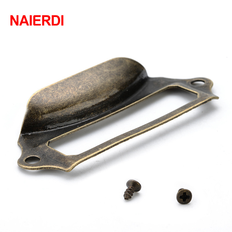 NAIERDI 5pcs Antique Brass Met - Furniture Hardware Names ulasan dan harga